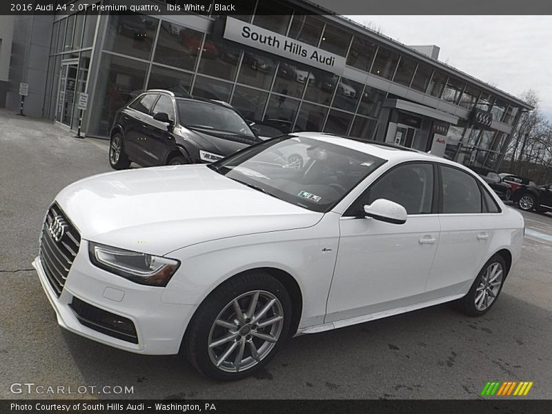 Ibis White / Black 2016 Audi A4 2.0T Premium quattro