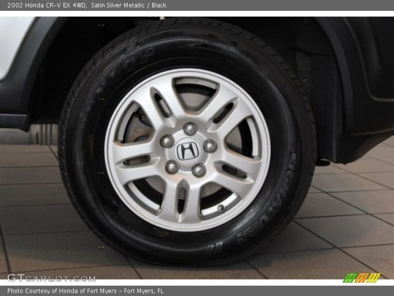 Satin Silver Metallic / Black 2002 Honda CR-V EX 4WD