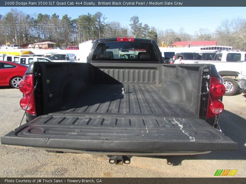 Brilliant Black Crystal Pearl / Medium Slate Gray 2008 Dodge Ram 3500 SLT Quad Cab 4x4 Dually
