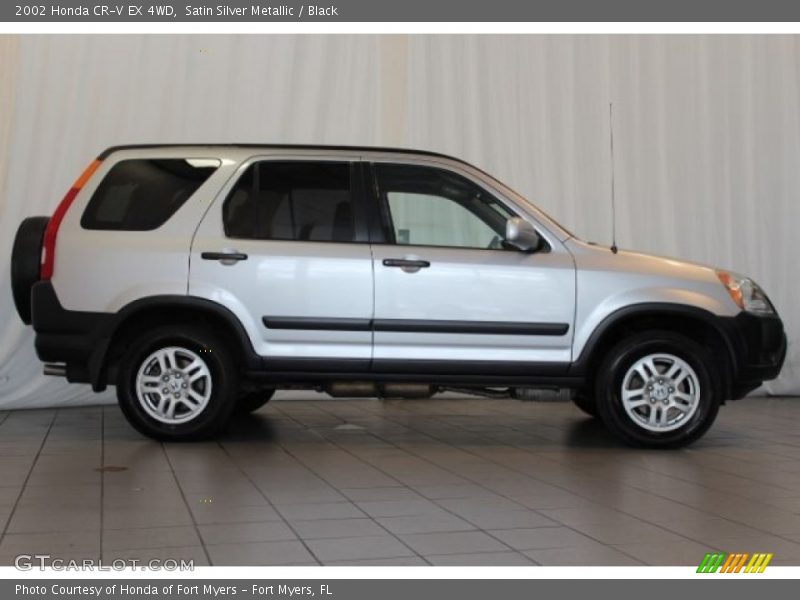 Satin Silver Metallic / Black 2002 Honda CR-V EX 4WD