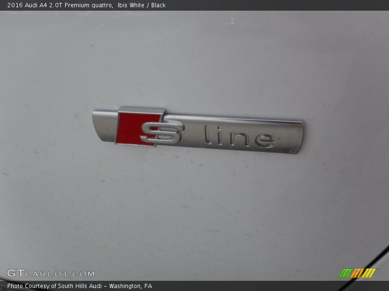 Ibis White / Black 2016 Audi A4 2.0T Premium quattro