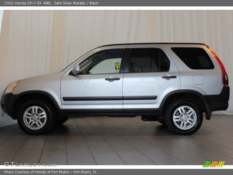 Satin Silver Metallic / Black 2002 Honda CR-V EX 4WD