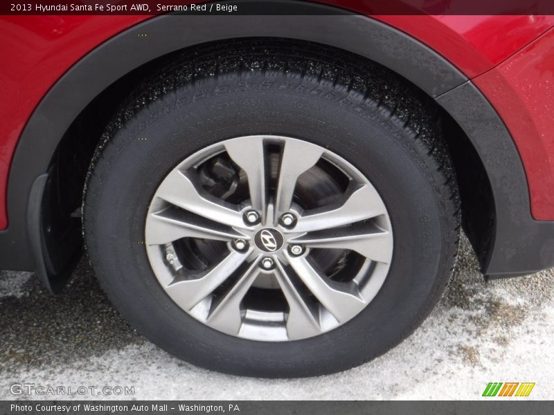 Serrano Red / Beige 2013 Hyundai Santa Fe Sport AWD