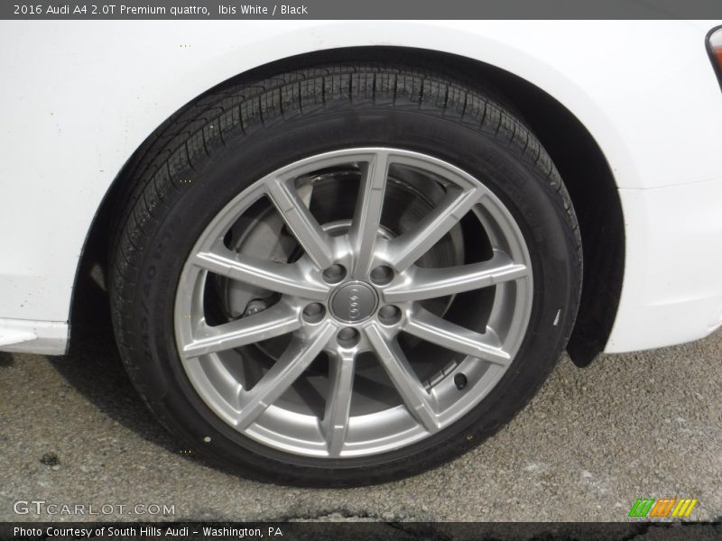 Ibis White / Black 2016 Audi A4 2.0T Premium quattro