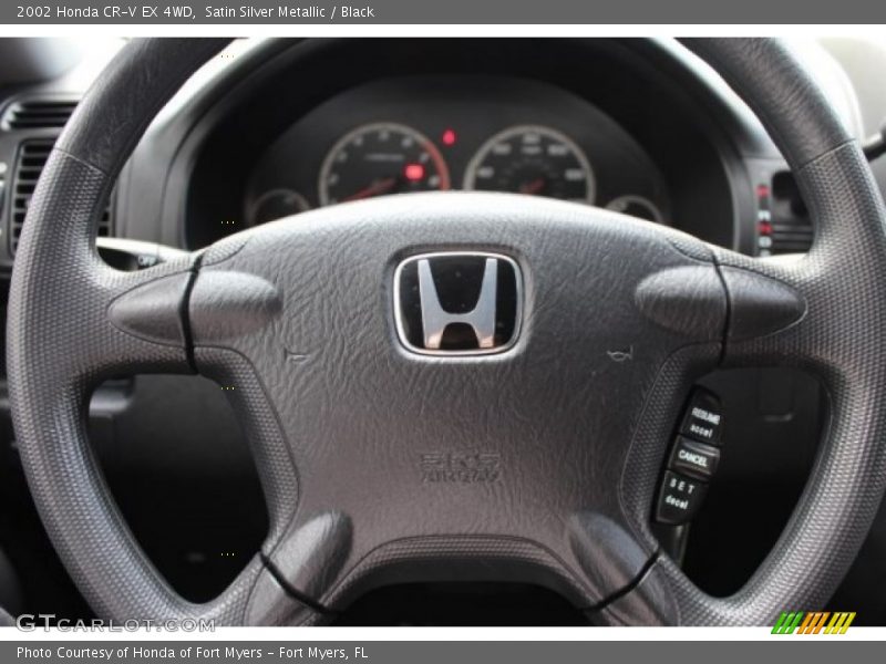 Satin Silver Metallic / Black 2002 Honda CR-V EX 4WD