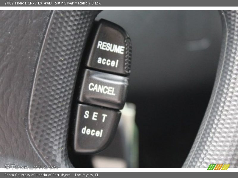 Satin Silver Metallic / Black 2002 Honda CR-V EX 4WD
