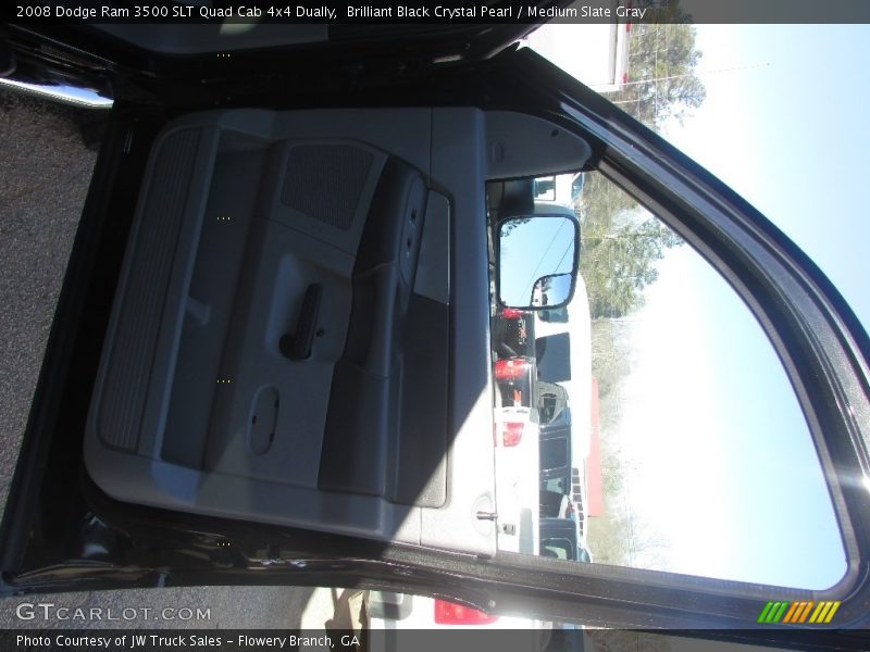 Brilliant Black Crystal Pearl / Medium Slate Gray 2008 Dodge Ram 3500 SLT Quad Cab 4x4 Dually