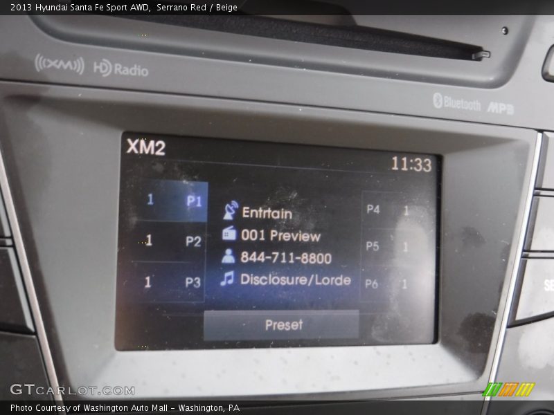 Serrano Red / Beige 2013 Hyundai Santa Fe Sport AWD