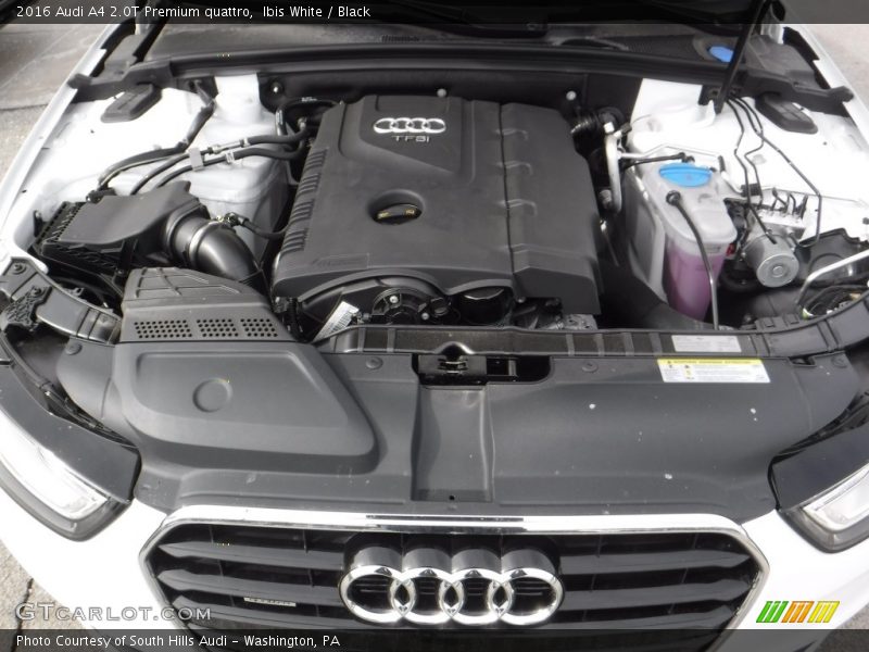 Ibis White / Black 2016 Audi A4 2.0T Premium quattro