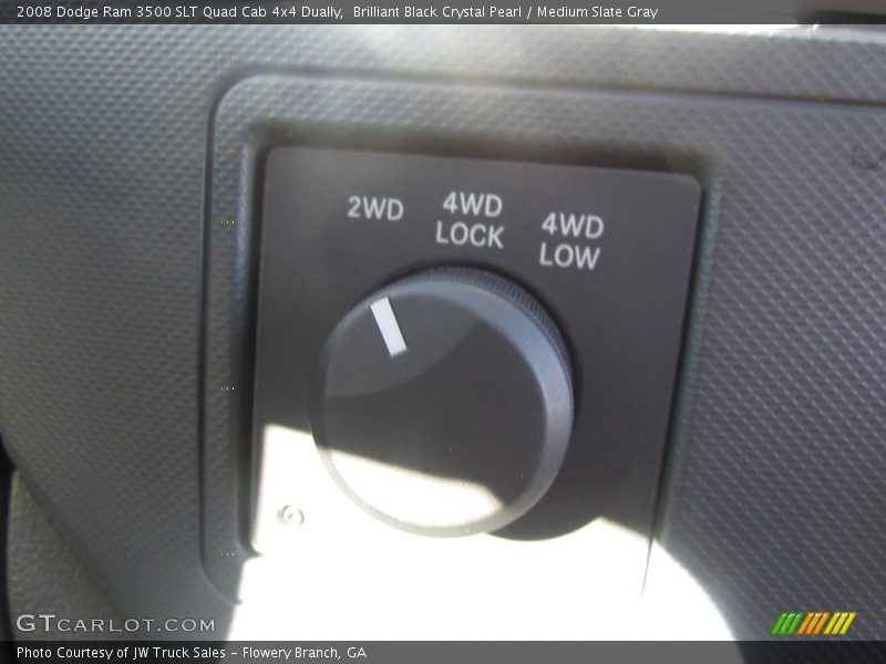 Brilliant Black Crystal Pearl / Medium Slate Gray 2008 Dodge Ram 3500 SLT Quad Cab 4x4 Dually