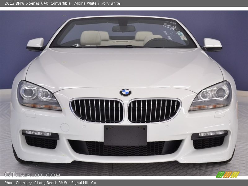 Alpine White / Ivory White 2013 BMW 6 Series 640i Convertible