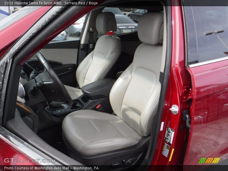 Serrano Red / Beige 2013 Hyundai Santa Fe Sport AWD