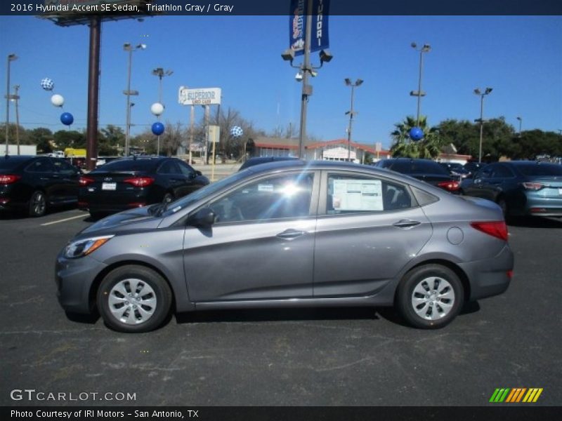 Triathlon Gray / Gray 2016 Hyundai Accent SE Sedan