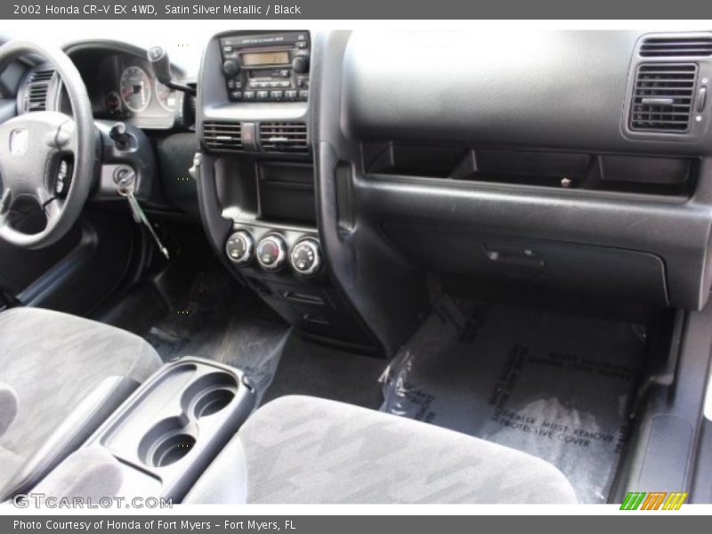 Satin Silver Metallic / Black 2002 Honda CR-V EX 4WD