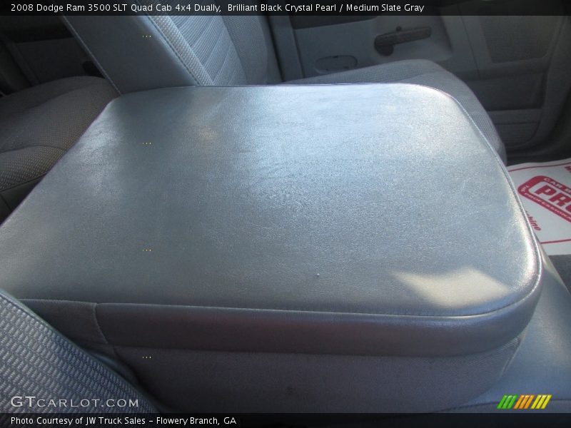 Brilliant Black Crystal Pearl / Medium Slate Gray 2008 Dodge Ram 3500 SLT Quad Cab 4x4 Dually