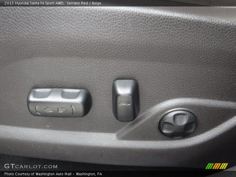 Serrano Red / Beige 2013 Hyundai Santa Fe Sport AWD