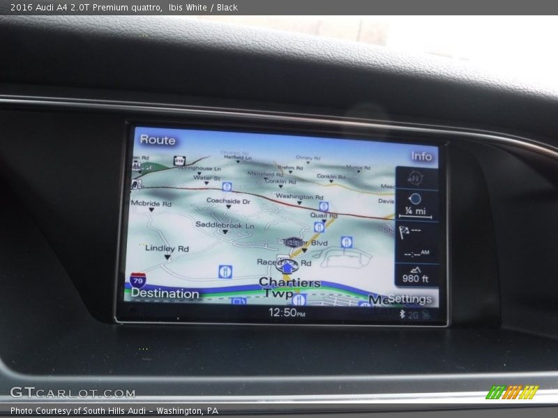 Ibis White / Black 2016 Audi A4 2.0T Premium quattro