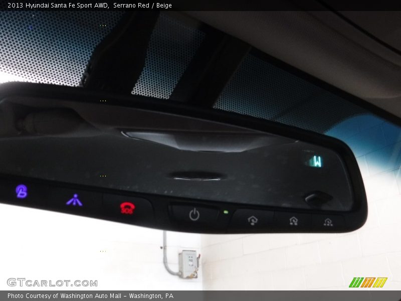 Serrano Red / Beige 2013 Hyundai Santa Fe Sport AWD