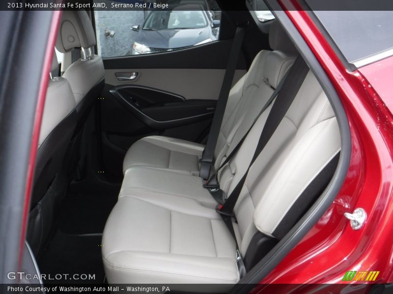 Serrano Red / Beige 2013 Hyundai Santa Fe Sport AWD