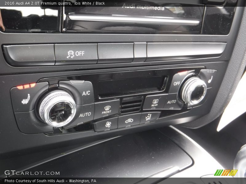 Ibis White / Black 2016 Audi A4 2.0T Premium quattro