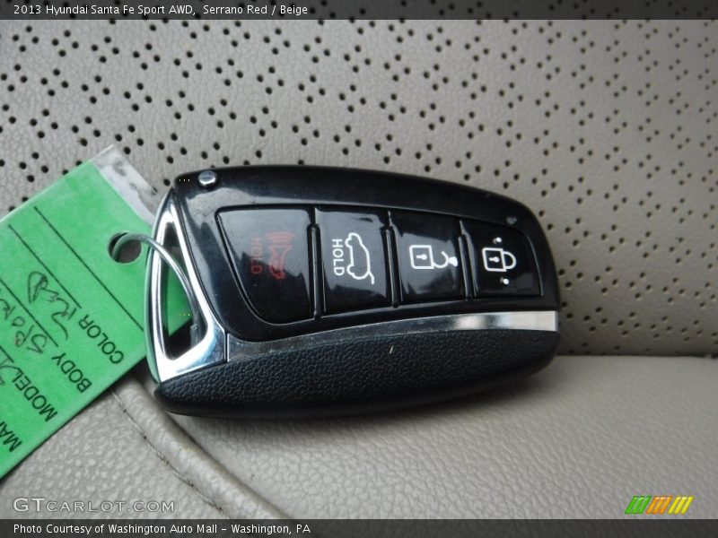 Serrano Red / Beige 2013 Hyundai Santa Fe Sport AWD