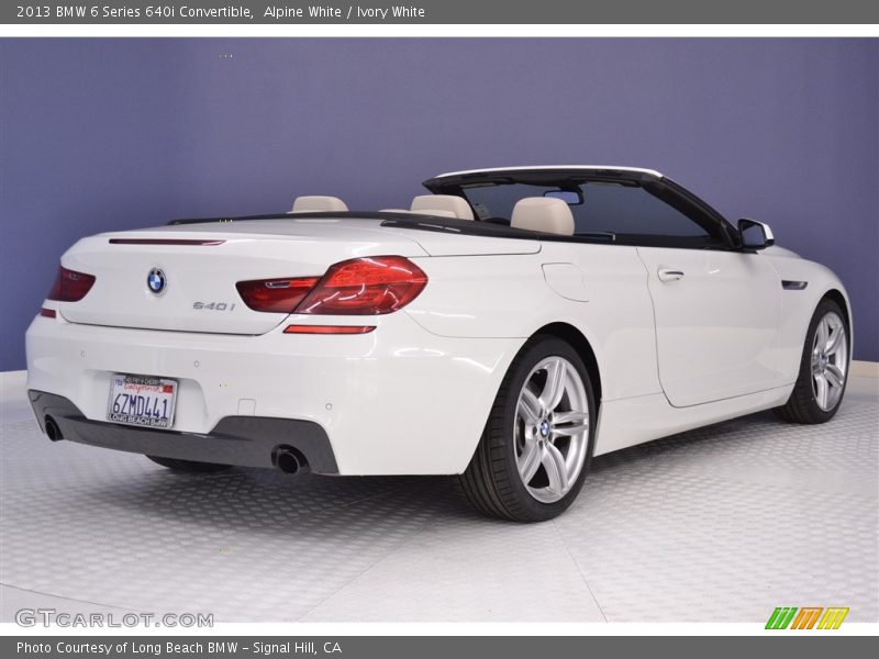 Alpine White / Ivory White 2013 BMW 6 Series 640i Convertible