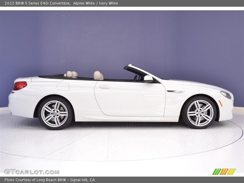 Alpine White / Ivory White 2013 BMW 6 Series 640i Convertible