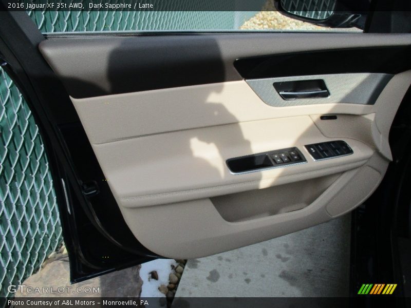 Dark Sapphire / Latte 2016 Jaguar XF 35t AWD