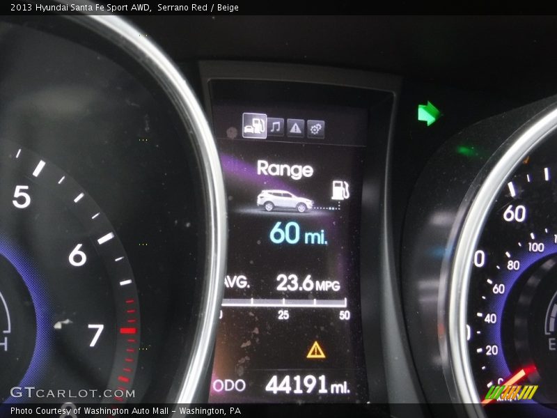 Serrano Red / Beige 2013 Hyundai Santa Fe Sport AWD
