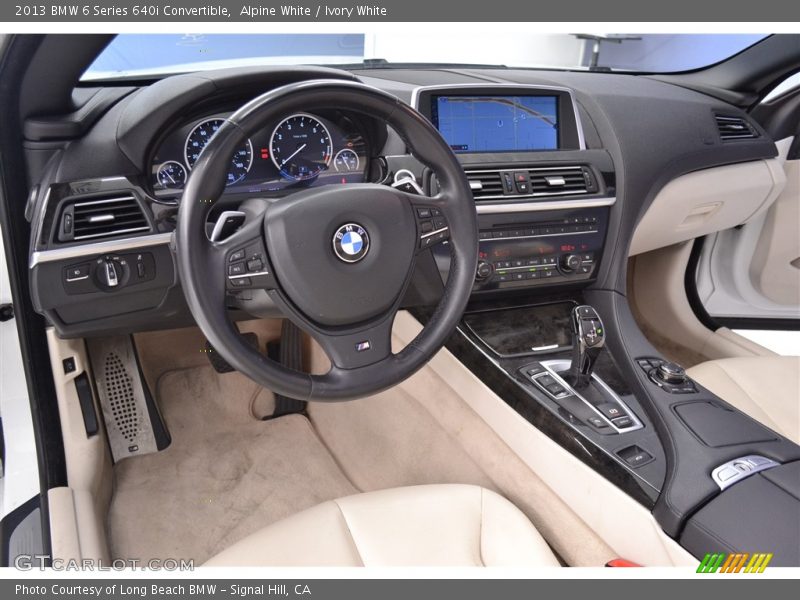 Alpine White / Ivory White 2013 BMW 6 Series 640i Convertible