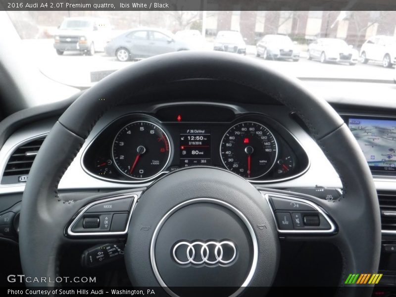 Ibis White / Black 2016 Audi A4 2.0T Premium quattro