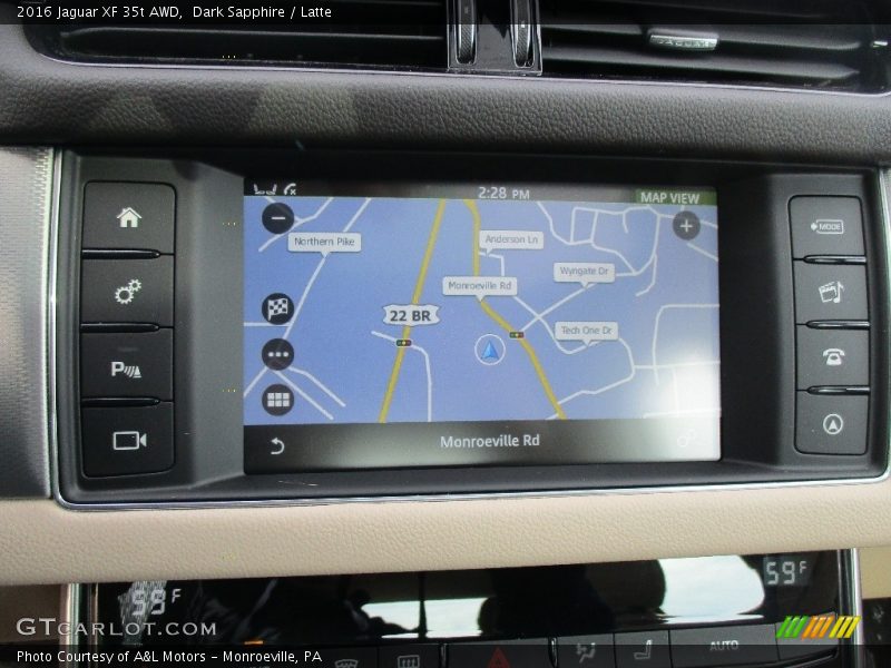 Dark Sapphire / Latte 2016 Jaguar XF 35t AWD