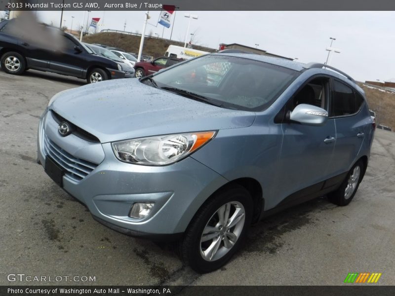 Aurora Blue / Taupe 2013 Hyundai Tucson GLS AWD