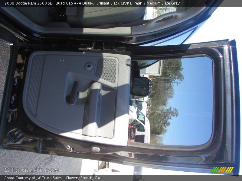 Brilliant Black Crystal Pearl / Medium Slate Gray 2008 Dodge Ram 3500 SLT Quad Cab 4x4 Dually