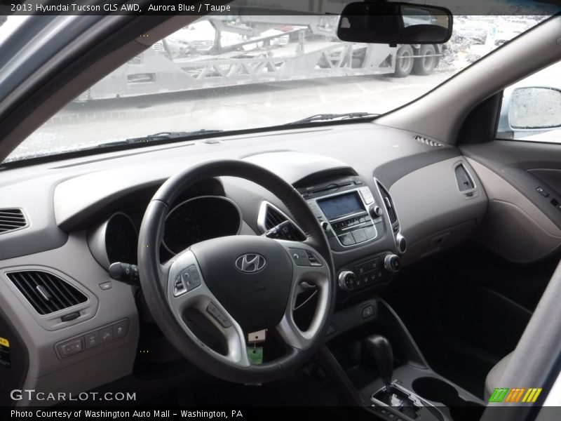 Aurora Blue / Taupe 2013 Hyundai Tucson GLS AWD