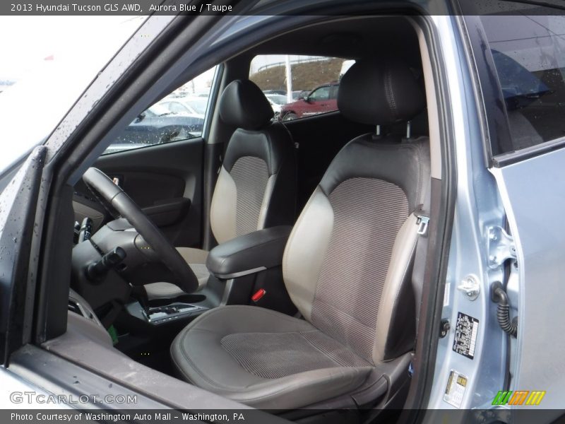 Aurora Blue / Taupe 2013 Hyundai Tucson GLS AWD