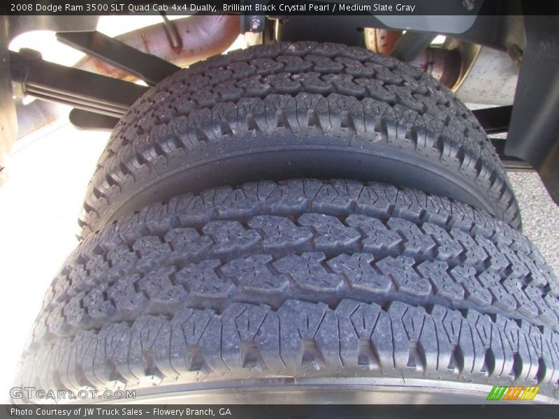 Brilliant Black Crystal Pearl / Medium Slate Gray 2008 Dodge Ram 3500 SLT Quad Cab 4x4 Dually