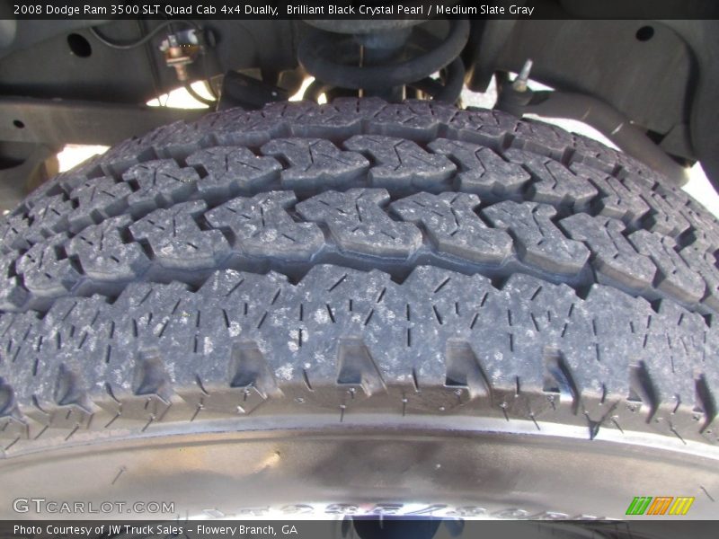 Brilliant Black Crystal Pearl / Medium Slate Gray 2008 Dodge Ram 3500 SLT Quad Cab 4x4 Dually