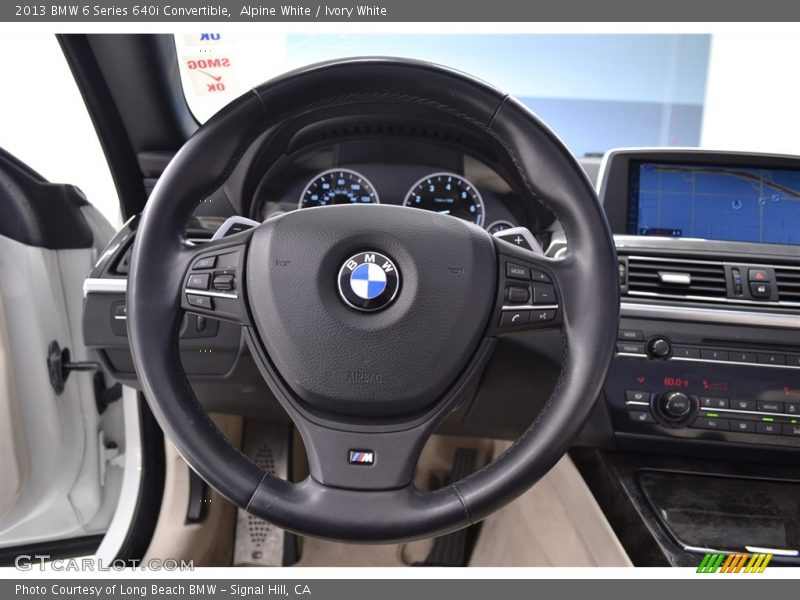 Alpine White / Ivory White 2013 BMW 6 Series 640i Convertible