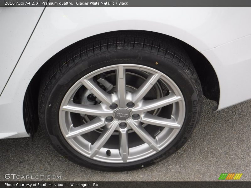 Glacier White Metallic / Black 2016 Audi A4 2.0T Premium quattro