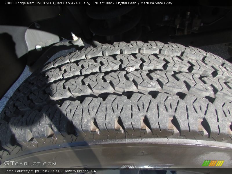 Brilliant Black Crystal Pearl / Medium Slate Gray 2008 Dodge Ram 3500 SLT Quad Cab 4x4 Dually