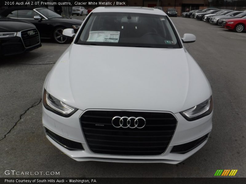 Glacier White Metallic / Black 2016 Audi A4 2.0T Premium quattro