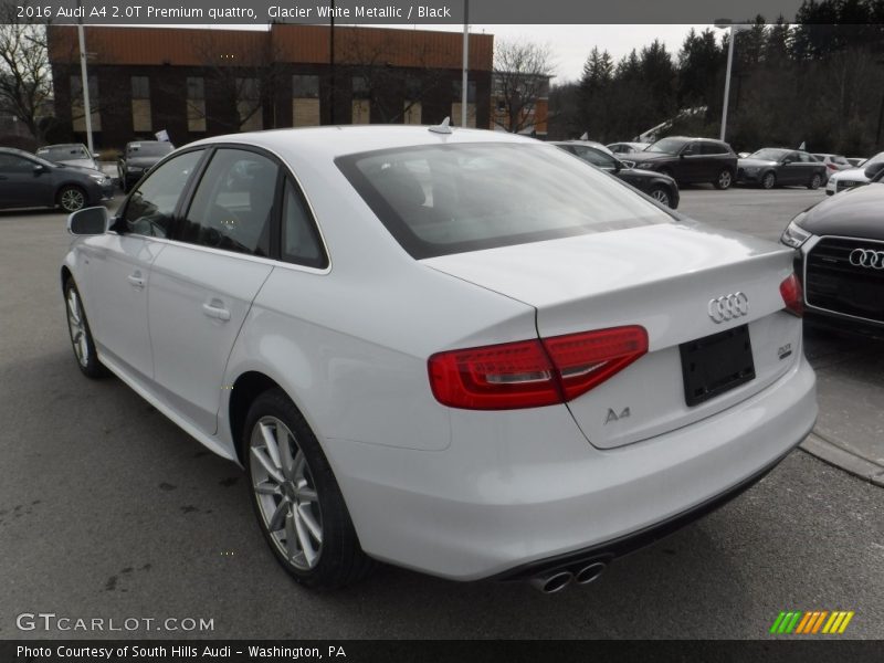 Glacier White Metallic / Black 2016 Audi A4 2.0T Premium quattro