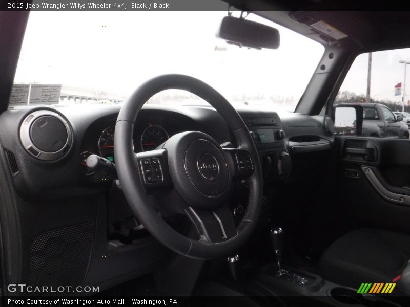 Black / Black 2015 Jeep Wrangler Willys Wheeler 4x4