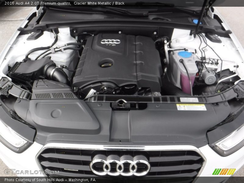 Glacier White Metallic / Black 2016 Audi A4 2.0T Premium quattro