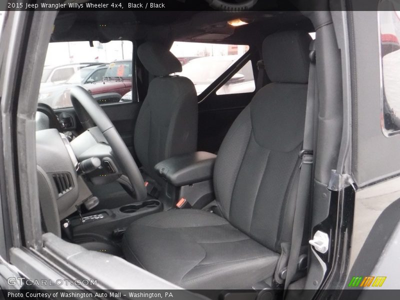 Black / Black 2015 Jeep Wrangler Willys Wheeler 4x4