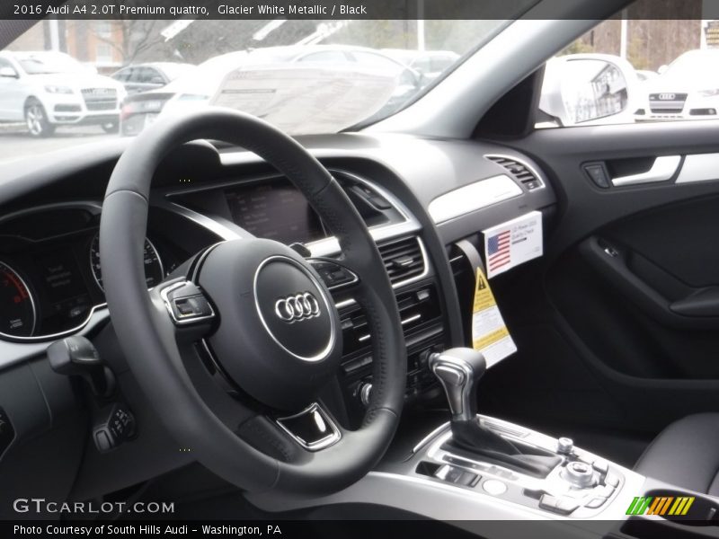 Glacier White Metallic / Black 2016 Audi A4 2.0T Premium quattro