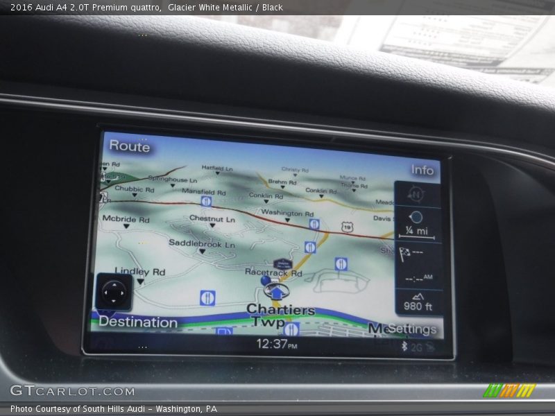 Glacier White Metallic / Black 2016 Audi A4 2.0T Premium quattro
