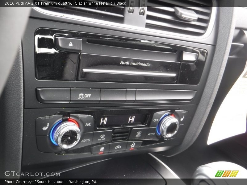 Glacier White Metallic / Black 2016 Audi A4 2.0T Premium quattro