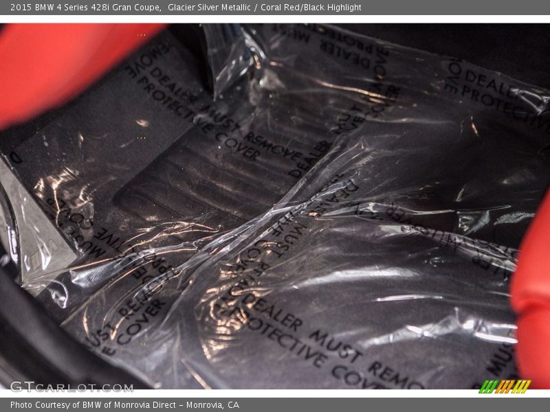 Glacier Silver Metallic / Coral Red/Black Highlight 2015 BMW 4 Series 428i Gran Coupe